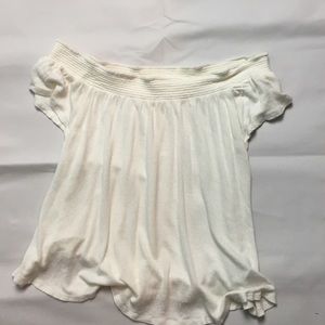 Off the Shoulder White Blouse